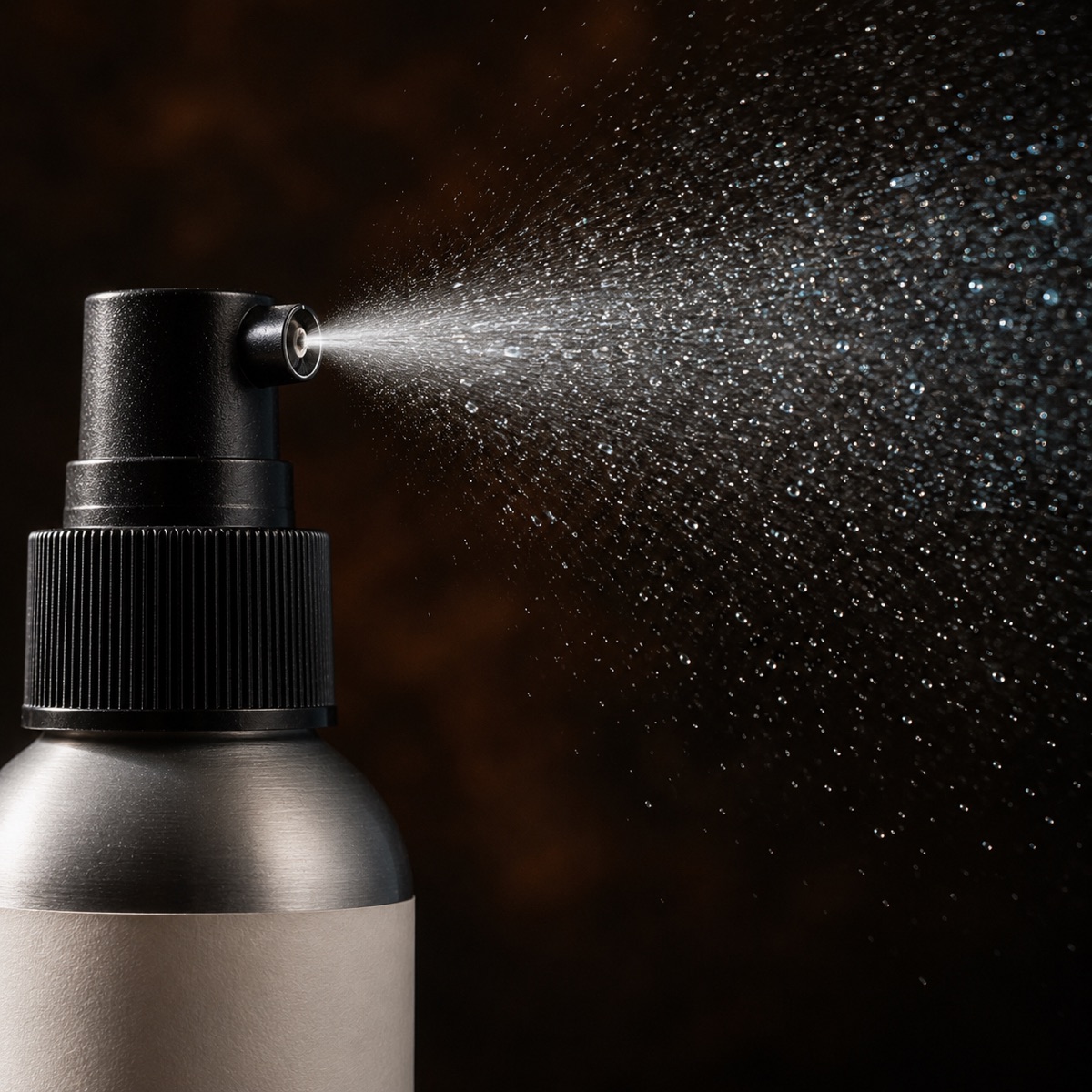 Fine mist of sea salt spray mid-spray